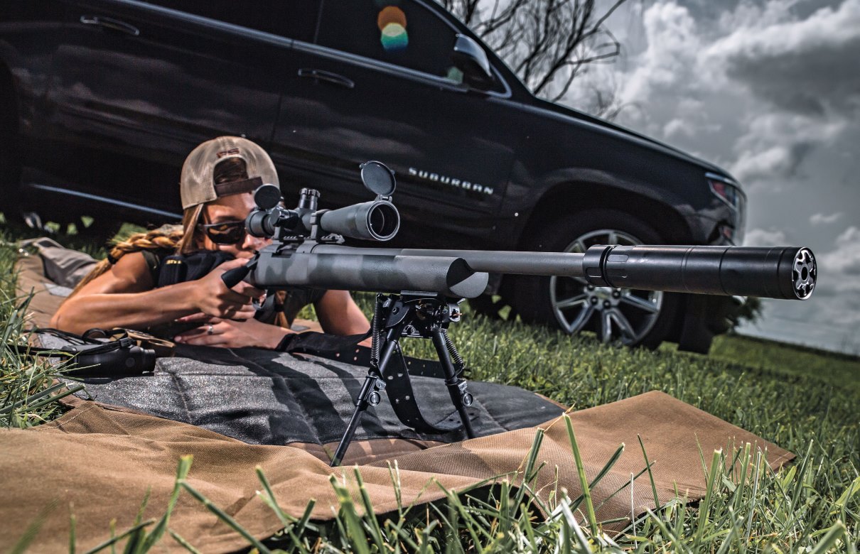 There are many benefits to shooting with suppressors, especially for new shooters. Suppressors encourage good shooting habits, protect your hearing and make your time at the range more enjoyable. (Sean Utley photo)